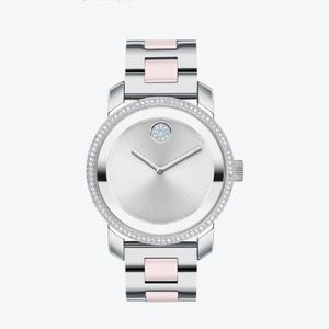 Movado Bold Pink and sterling silver watch